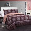 JML Duvet Cover, 3 Piece Duvet Cover Set, Soft Breathable Brushed Microfiber, coffee