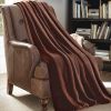 JML Flannel Blanket Sofa Couch Throw Blanket Super Soft,Pet,Travel,Home,Bed,Chair Decor- Coffee