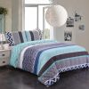 JML Duvet Cover, 3 Piece Duvet Cover Set, Soft Breathable Brushed Microfiber, navy