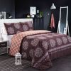 JML Duvet Cover, 3 Piece Duvet Cover Set, Soft Breathable Brushed Microfiber, coffee