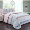 JML Duvet Cover, 3 Piece Duvet Cover Set, Soft Breathable Brushed Microfiber, pink