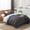 JML Duvet Cover, 3 Piece Duvet Cover Set, Soft Breathable Brushed Microfiber, white