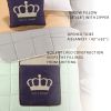Fasisa Throw Pillow for Sofa & Blanket 2 in 1, Textured Decorative Square Pillow Case with Insert 18