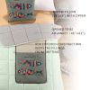 Fasisa Throw Pillow for Sofa & Blanket 2 in 1, Textured Decorative Square Pillow Case with Insert 18