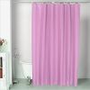 Fasisa Shower Curtain with Hooks - Water Repellant & Mildew Resistant, Non-toxic & Eco-friendly, 72” × 72” , Pink