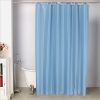 Fasisa Shower Curtain with Hooks - Water Repellant & Mildew Resistant, Non-toxic & Eco-friendly, 72” × 72” , Blue