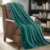JML Flannel Blanket Sofa Couch Throw Blanket Super Soft,Pet,Travel,Home,Bed,Chair Decor- Teal