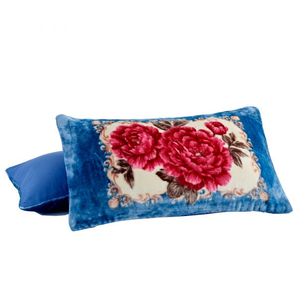 JML Sherpa Flannel Blanket, 3-Piece Fleece Blanket King with Pillow Shams, Blue