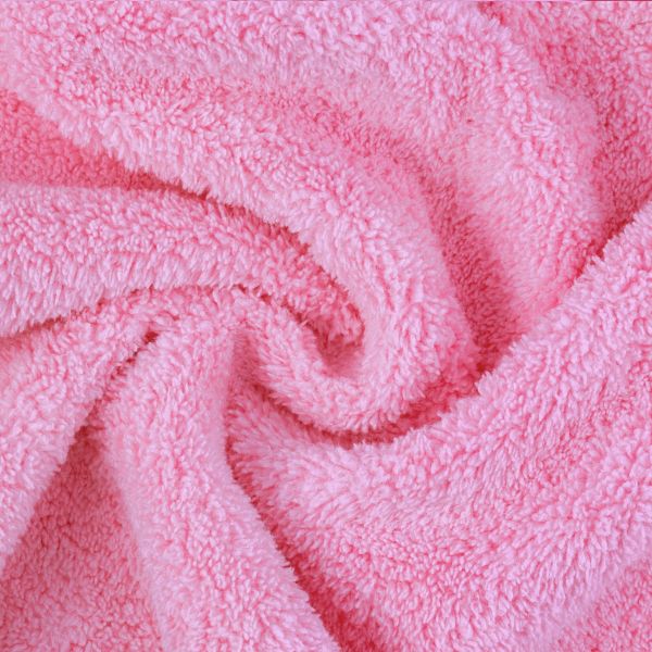 Hair Towel Wrap, Quick Dryer by Monarca, Pack of 2 Plush Soft Fleece Magic Hair Turban Wrap for Bath Spa Hot Tubs and Makeup ( pink,blue)