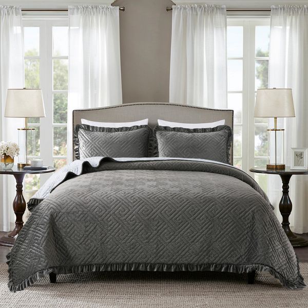 MEERY Home Queen Quilt,3-Piece Quilts for Queen Bed with Pillow Shams- Super Soft and Lightweight Bedspread Coverlet