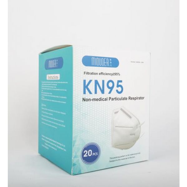 Disposable Protective KN95 Mask with Melt Blown Fabric (20pcs)