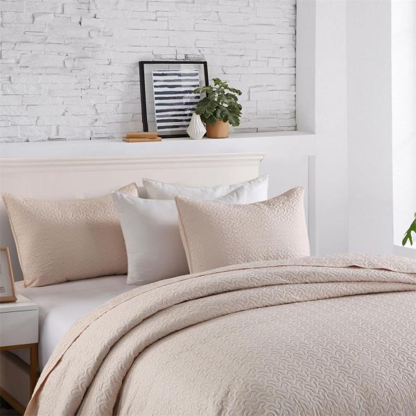 JML Quilt Set 3-Piece Bedspread Coverlet with Shams Soft Brushed Microfiber, Lightweight Hypoallergenic All-Season Quilt Bedding (92