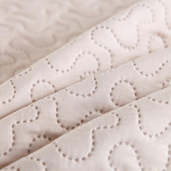 JML Quilt Set 3-Piece Bedspread Coverlet with Shams Soft Brushed Microfiber, Lightweight Hypoallergenic All-Season Quilt Bedding (92