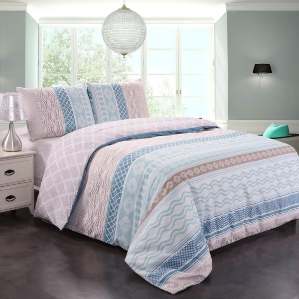 JML Duvet Cover, 3 Piece Duvet Cover Set, Soft Breathable Brushed Microfiber, pink