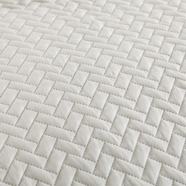 JML Quilt Set 3-Piece Bedspread Coverlet with Shams Soft Brushed Microfiber, Lightweight Hypoallergenic All-Season Quilt Bedding (Snow White)