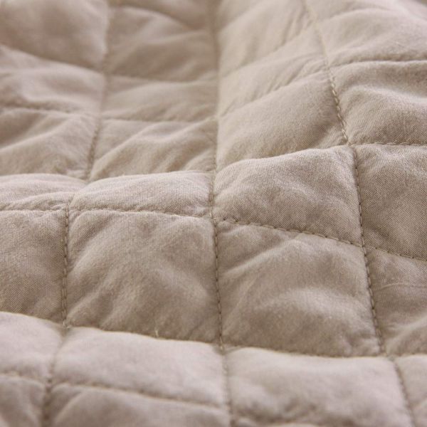 JML Quilts, Stone Washed Microfiber 3 Pieces Bedspreads Coverlet with Ruffle - Super Soft, Oversized Vintage Quilt Set, Beige