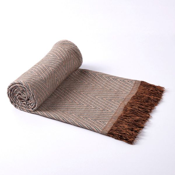 JML Throw Blanket Soft Jacquard Organic Bamboo Cotton Throw Blanket for Couch Shawls and Wraps Cotton Blanket with Tassels for Bed Home Sofa Chair Travel Lap Summer Adult,50