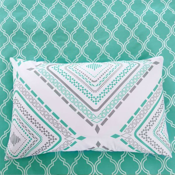 JML Duvet Cover, 3 Piece Duvet Cover Set, Soft Breathable Brushed Microfiber, green