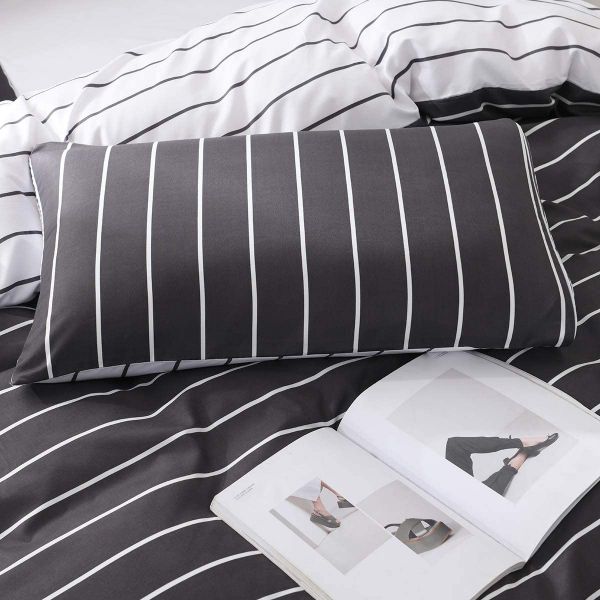 JML Duvet Cover, 3 Piece Duvet Cover Set, Soft Breathable Brushed Microfiber, white