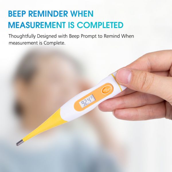 JML Digital Thermometer For Fever, Oral，Rectal and Underarm Use - Easy Accurate and Fast Reading 60-Second Medical Thermomether