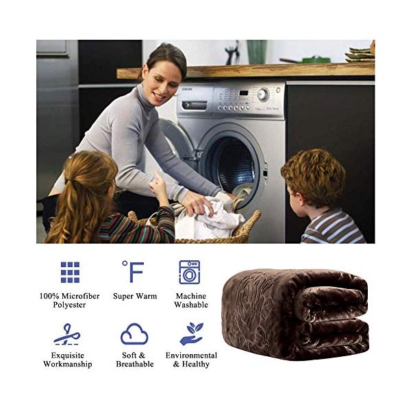 JML Plush Fleece Blanket, Bed Blanket Queen Size (79