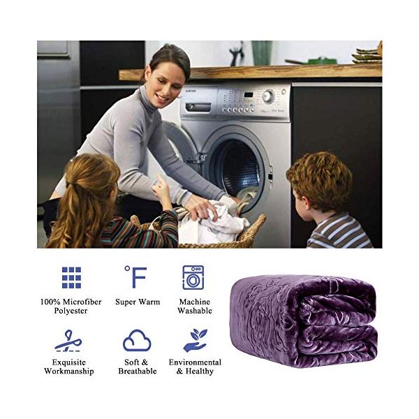 JML Plush Fleece Blanket, Bed Blanket Queen Size (79