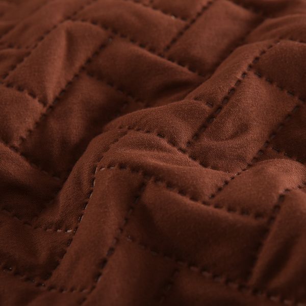 JML Quilt Set 3-Piece Bedspread Coverlet with Shams - Soft Brushed Microfiber, Lightweight Hypoallergenic All-Season Quilt Bedding (Mocha Bisque)