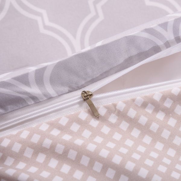JML Duvet Cover, 3 Piece Duvet Cover Set, Soft Breathable Brushed Microfiber, pink