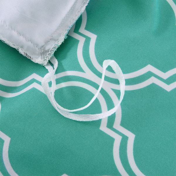 JML Duvet Cover, 3 Piece Duvet Cover Set, Soft Breathable Brushed Microfiber, green