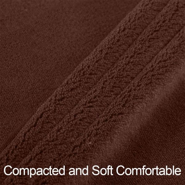 JML Flannel Blanket Sofa Couch Throw Blanket Super Soft,Pet,Travel,Home,Bed,Chair Decor- Coffee