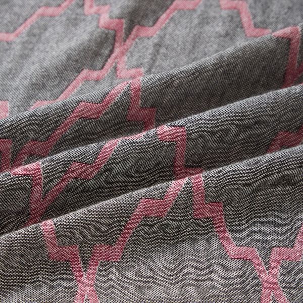 JML Bamboo Cotton Throw Blanket- Soft Jacquard Organic Throw Blanket with Tassels Shawls and Wraps Cotton Blankets for Couch Bed Sofa Chair Travel Lap Summer Adult,50