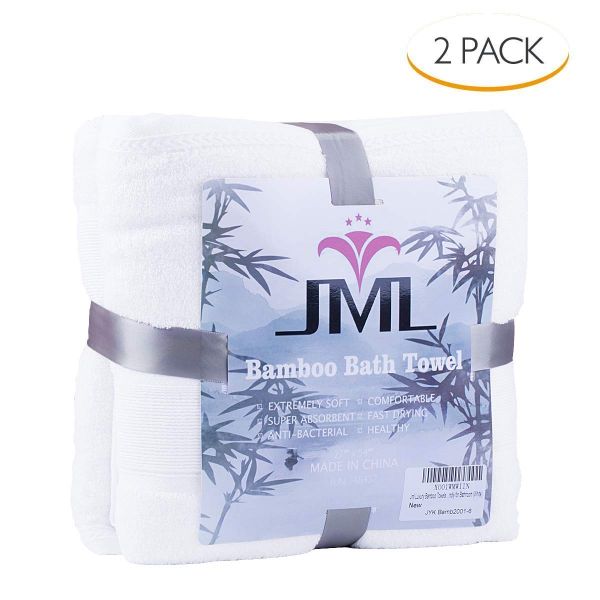 Jml Bamboo Bath Towels 2 Piece Luxury Bath Towel Set for Bathroom(27