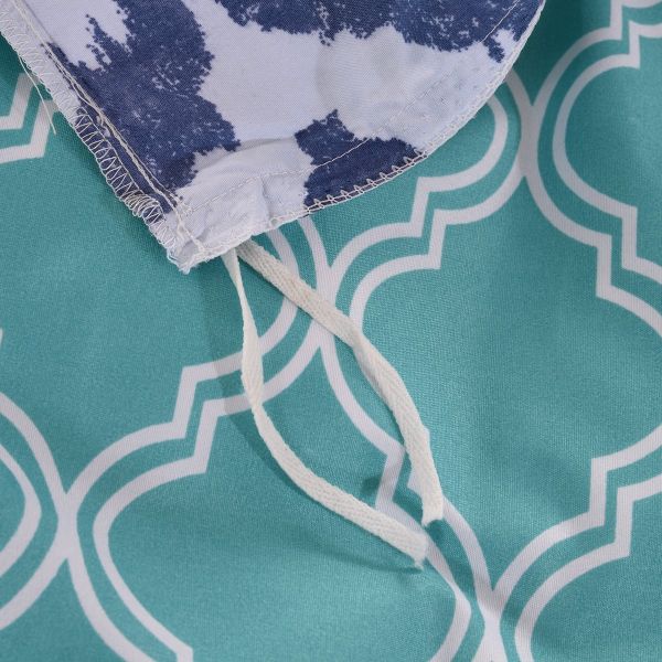 JML Duvet Cover, 3 Piece Duvet Cover Set, Soft Breathable Brushed Microfiber, navy