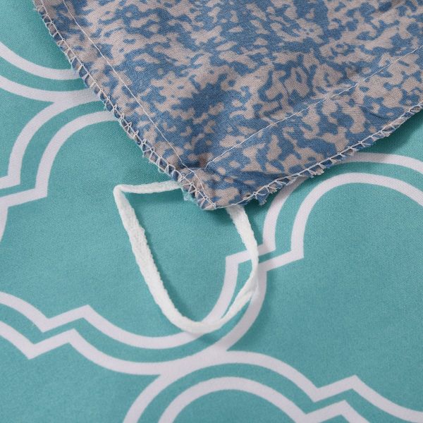 JML Duvet Cover, 3 Piece Duvet Cover Set, Soft Breathable Brushed Microfiber, blue