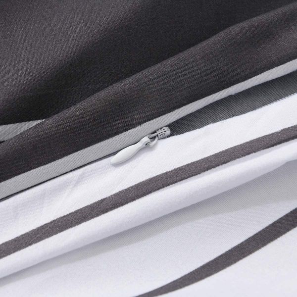 JML Duvet Cover, 3 Piece Duvet Cover Set, Soft Breathable Brushed Microfiber, white