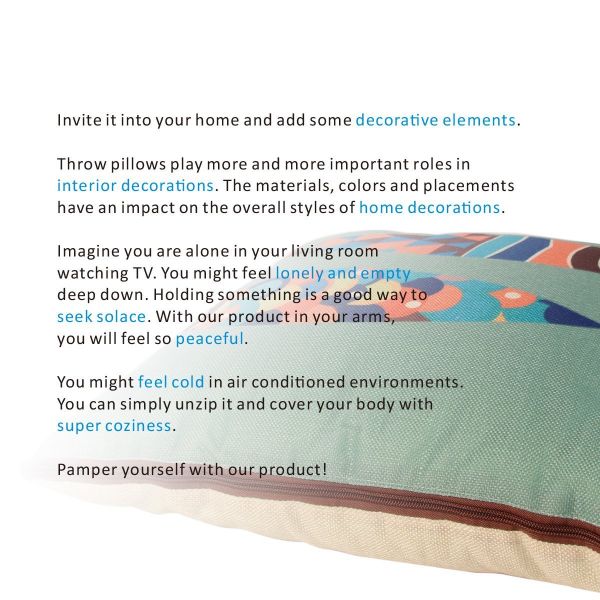Fasisa Throw Pillow for Sofa & Blanket 2 in 1, Textured Decorative Square Pillow Case with Insert 18