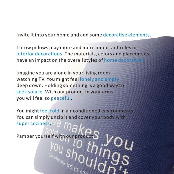 Fasisa Throw Pillow for Sofa & Blanket 2 in 1, Textured Decorative Square Pillow Case with Insert 18