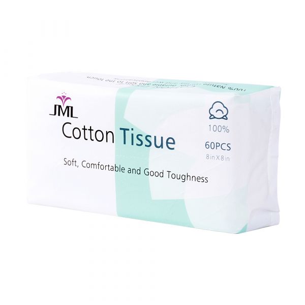 Cotton Facial Tissue 2 Pack, Extra Thick 120 Sheets Super Soft Makeup Tissues, Bubble Embossed, Fluorescer-free, Lint-free, Bathroom Tissue for Sensitive Skin