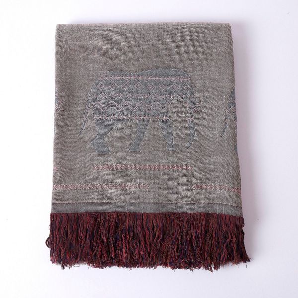 JML Throw Blanket Soft Lightweight Jacquard Organic Bamboo Cotton Throw Blanket with Tassels Shawl and Wrap Couch Blanket and Throw for Lap Bed Sofa Chair Travel Summer Adult,50