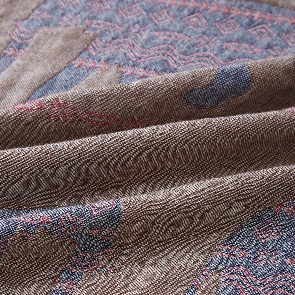 JML Throw Blanket Soft Lightweight Jacquard Organic Bamboo Cotton Throw Blanket with Tassels Shawl and Wrap Couch Blanket and Throw for Lap Bed Sofa Chair Travel Summer Adult,50