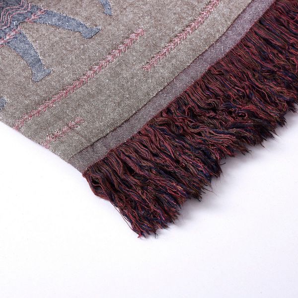 JML Throw Blanket Soft Lightweight Jacquard Organic Bamboo Cotton Throw Blanket with Tassels Shawl and Wrap Couch Blanket and Throw for Lap Bed Sofa Chair Travel Summer Adult,50