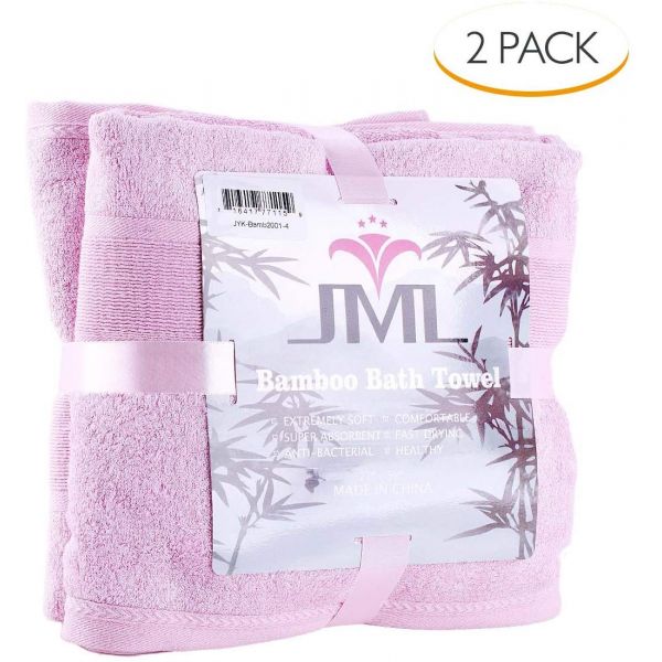 Jml Bamboo Bath Towels 2 Piece Luxury Bath Towel Set for Bathroom(27