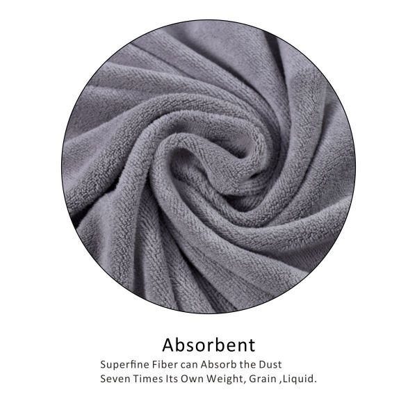 JML Microfiber Towels, Bath Towel Sets (6 Pack, 27