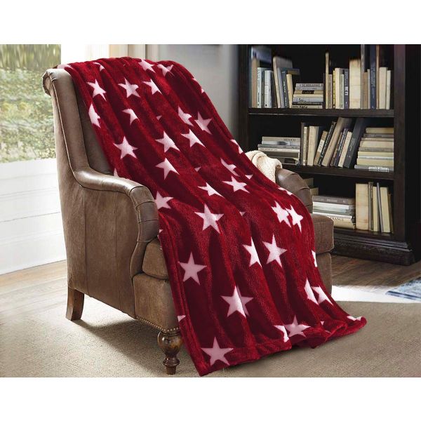 JML Throw Blankets for Couch, Fleece Throw Blanket 2 Pack,Super Soft,Pet,Travel,Home,Bed,Chair Decor- Stars