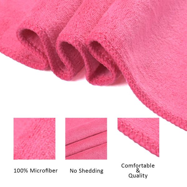 JML Microfiber Towels, Bath Towel Sets (6 Pack, 27