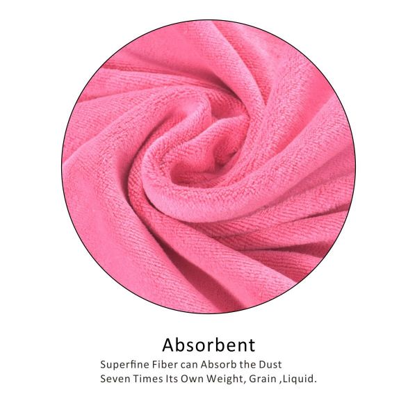 JML Microfiber Towels, Bath Towel Sets (6 Pack, 27