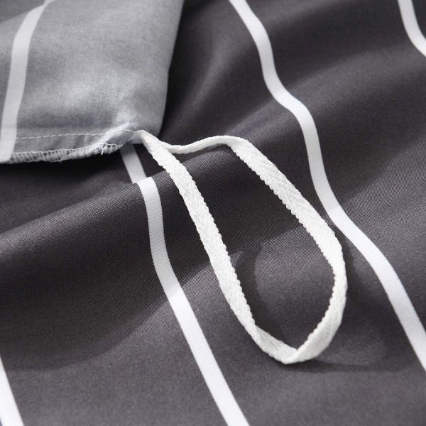 JML Duvet Cover, 3 Piece Duvet Cover Set, Soft Breathable Brushed Microfiber, white