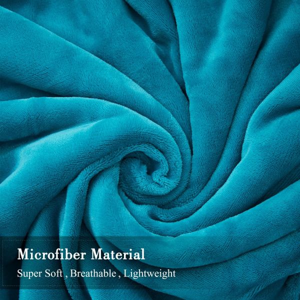 JML Sherpa Fleece Blanket, Plush Soft Warm, Reversible Plush Fleece Bed Blanket