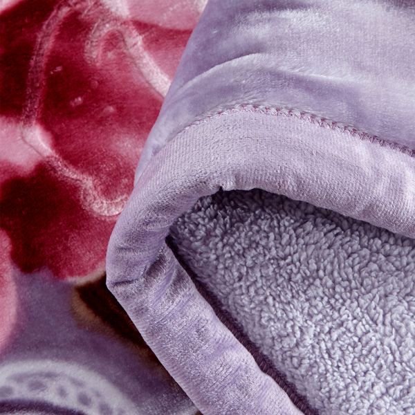 JML Sherpa Flannel Blanket, 3-Piece Fleece Blanket King with Pillow Shams, Poney