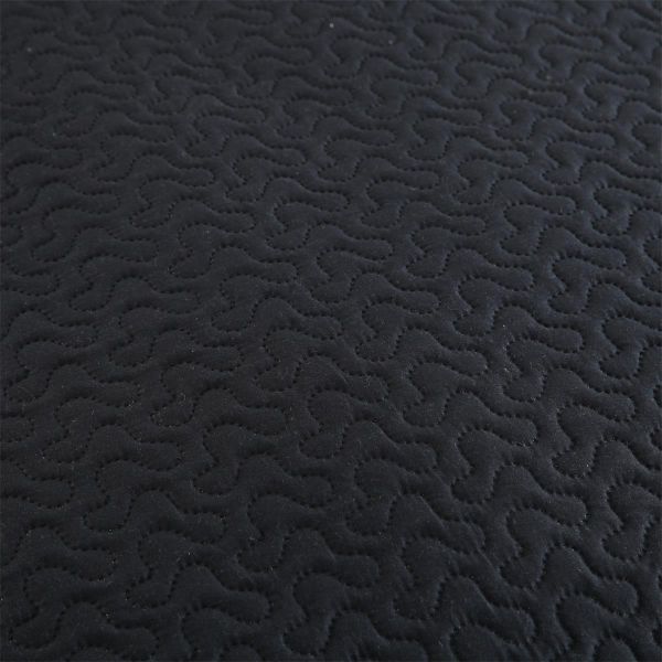 JML Quilt King Size Set 3-Piece Bedspread Coverlet with Shams Soft Brushed Microfiber, Lightweight Hypoallergenic All-Season Quilt Bedding (Black)